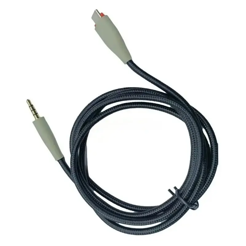 Type C to 3.5mm Headphone Aux Cable - Durable, Antitangle Resistant, Compactly and Lightweight OFC Woven Sound Converter Adapter & Cable for MMX150 Headset, 1.2m Gray, Authentic Sound