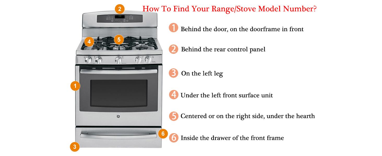 WB03X24818 Stove knobs Replacement Parts for GE Stove Parts Cooktop Knobs 222D5786P010 General Electric Gas Range Knobs Plastic Burner Control Knob GE Oven knob 1 Pc