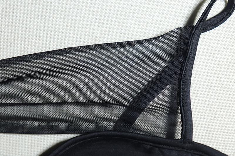 Sexy hollow dress with mesh splicing, mid-length slit bodycon skirt, solid color pullover dress, evening gown