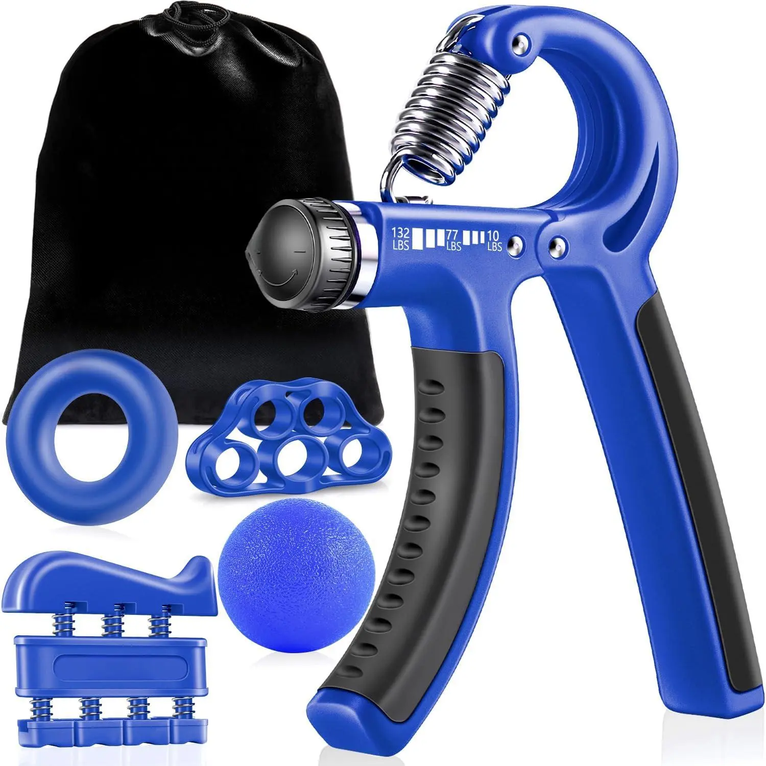Grip Strengthener Forearm Strengthener Hand Grips Strengthener Kit - 5 Pack Adjustable Resistance