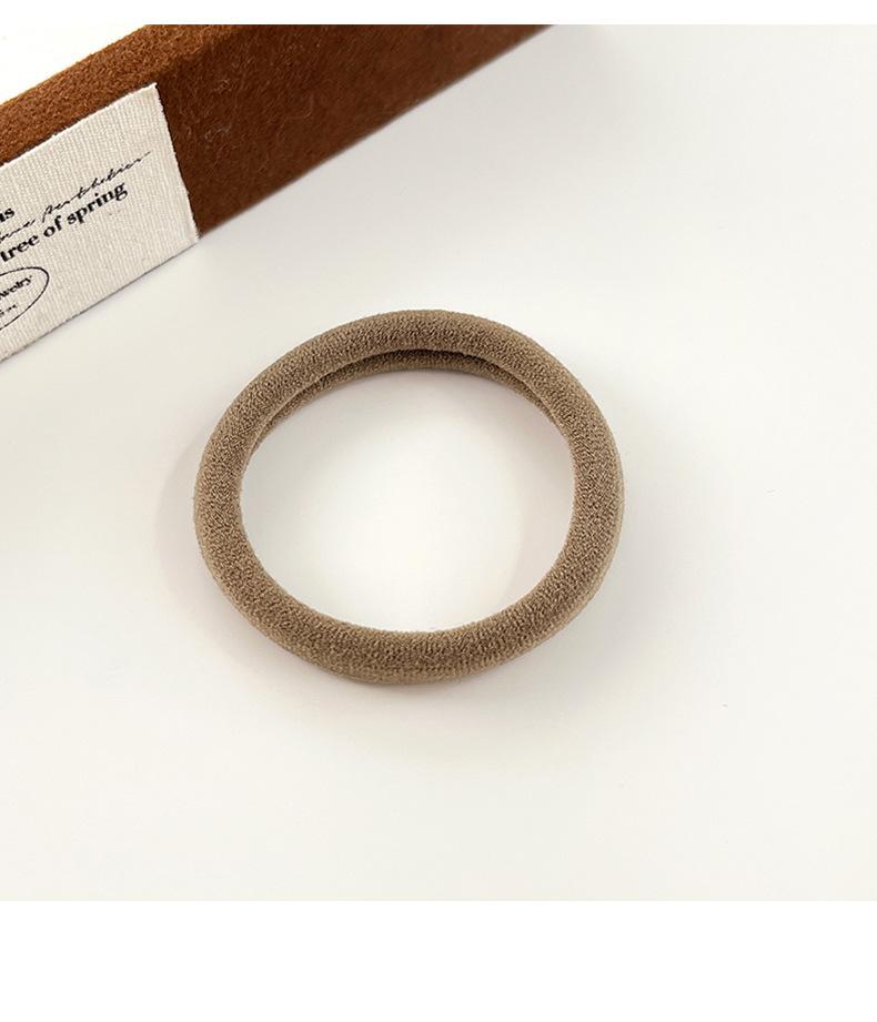 10-Piece Seamless Thickened Elastic Hair Ties, Cotton Crease-Free Bands for All Hair Types, Women's Hair Accessories Ideal Gift 10-Piece Seamless Thickened Elastic Hair Ties, Cotton Crease-Free Bands for All Hair Types, Women's Hair Accessories Ideal Gift