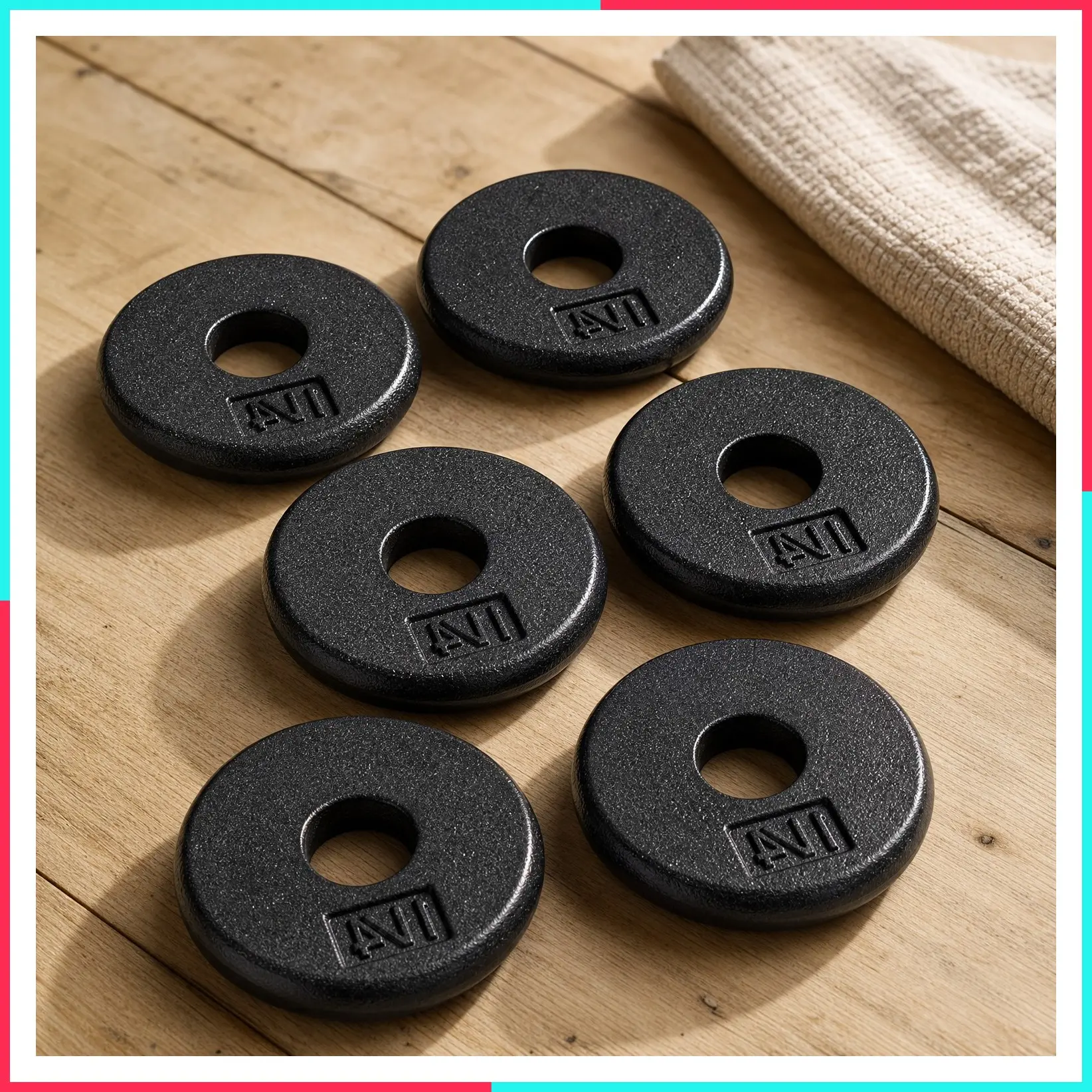 Standard 1-Inch Cast Iron Weight Plates - Singles & Sets | 1.25-50 lbs | Multiple Options