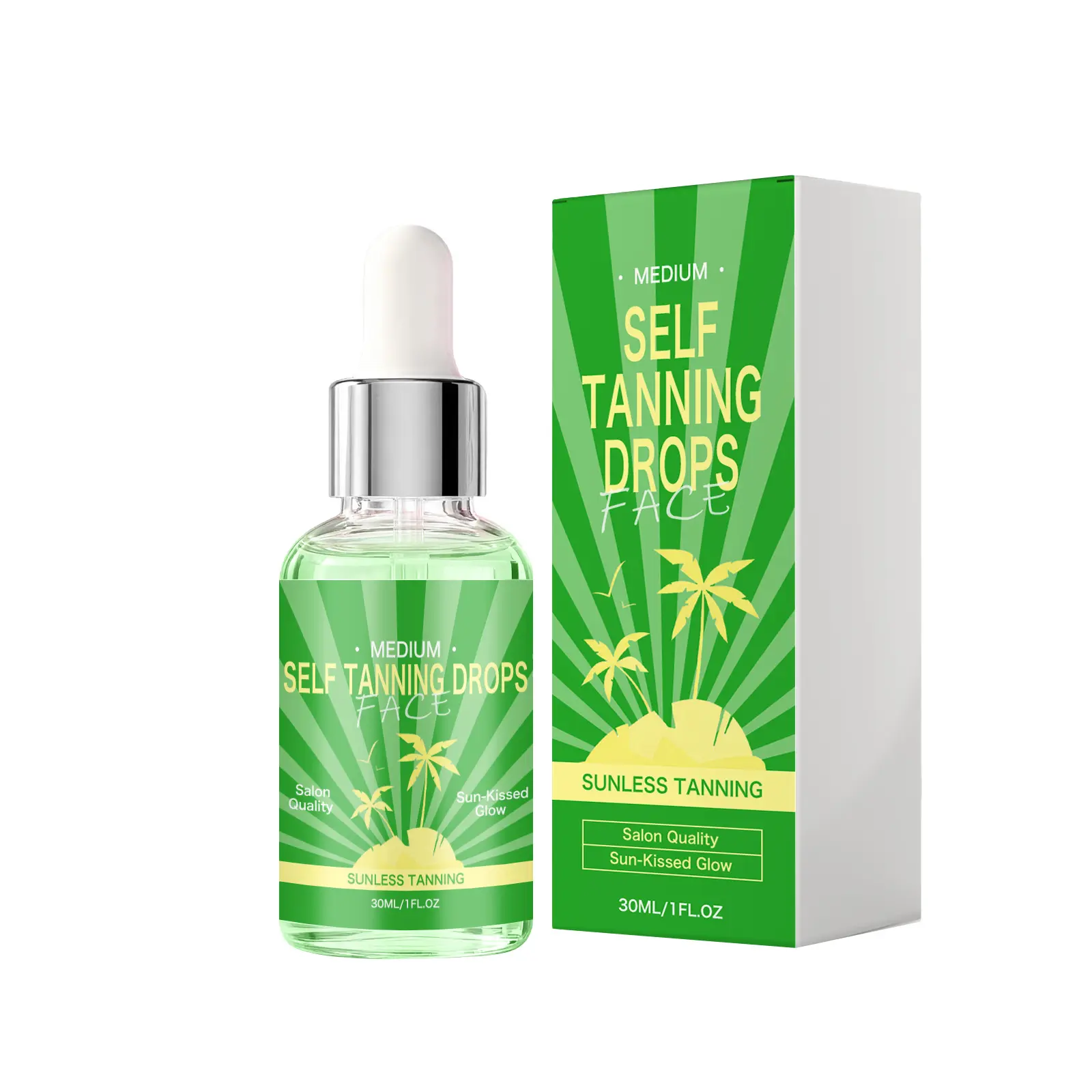 Facial Black Serum Series, Sun-free To Create Light Bronze Skin Tone, Even Skin Tone, Moisturizing and Locking Water Serum