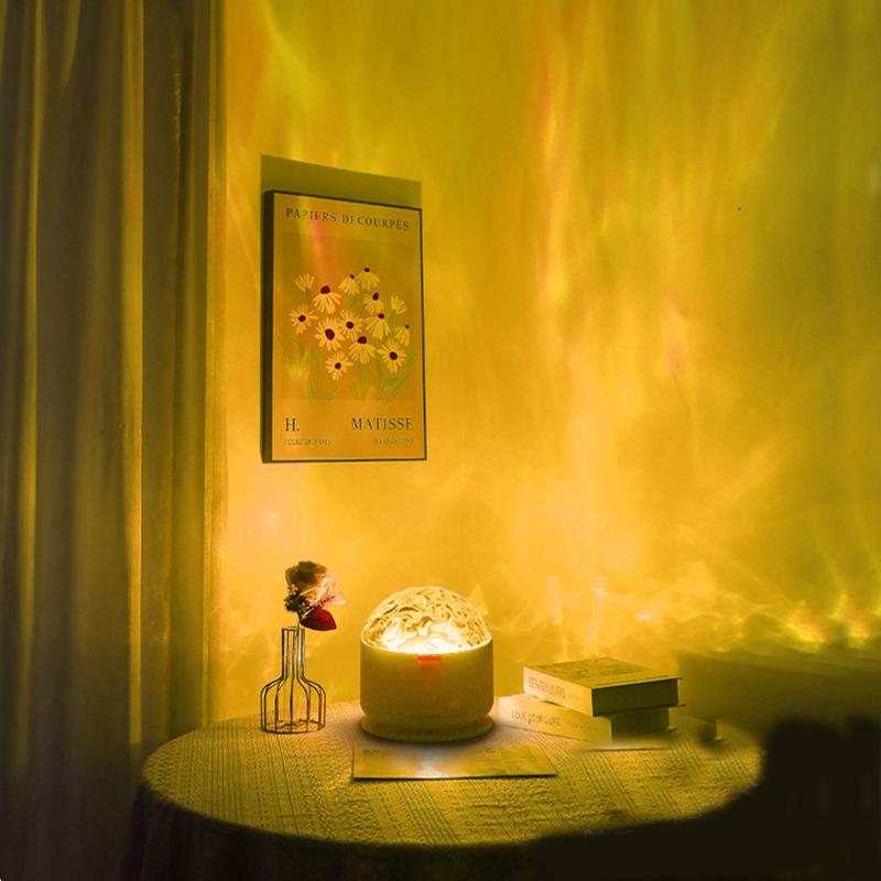 2 in 1 Aurora Light Projector – Northern Lights & Star Cloud Galaxy Lamp with Remote Control, USB Rechargeable Night Light for Bedroom, Living Room, Home Decor, Gifts & Relaxing Ambience