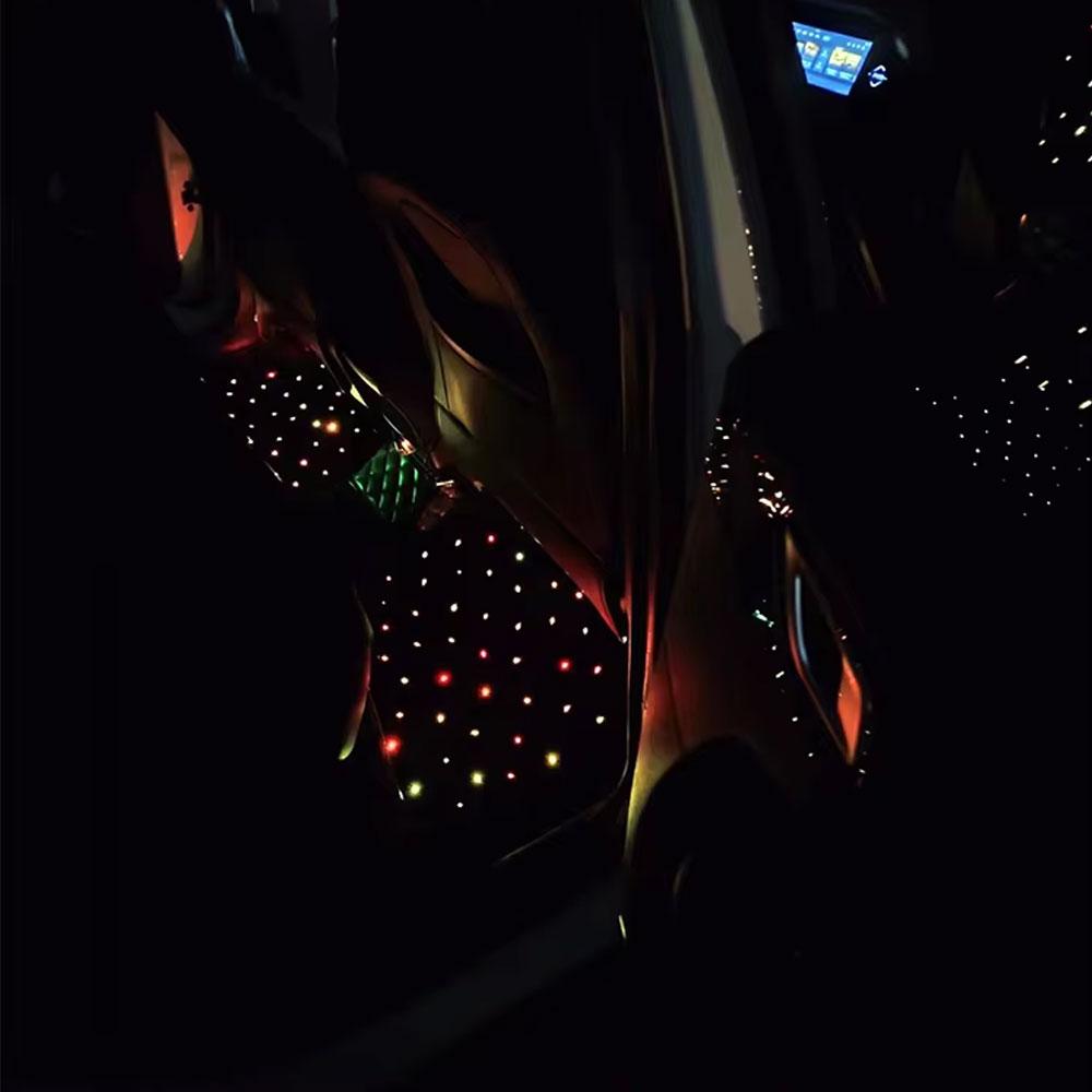 Luxury Starlight LED Car Floor Mats, 4pcs Starry Star Light Floor Mats Fiber Optic Lights APP/Remote Control Music Mode Sound Activated Interior Lights for Cars, SUVs, Trucks Luxury Starlight LED Car Floor Mats, 4pcs Starry Star Light Floor Mats Fiber Optic Lights APP/Remote Control Music Mode Sound Activated Interior Lights for Cars, SUVs, Trucks