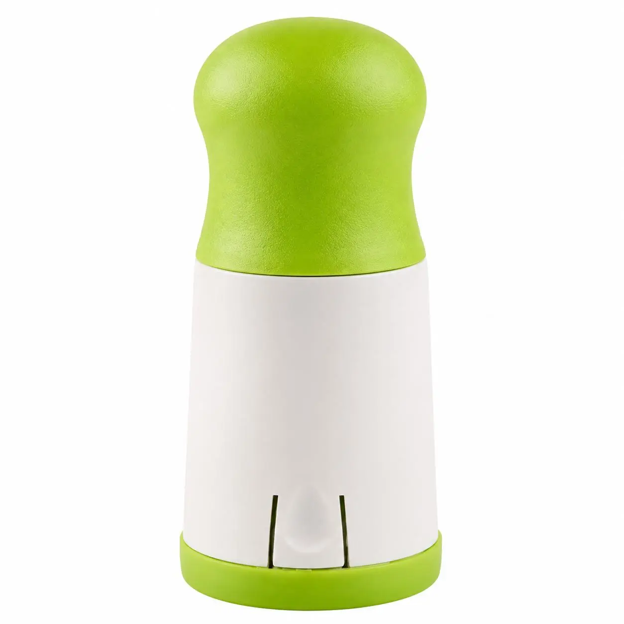 Compact Manual Spice Grinder - Kitchen Appliances, Round Body, Herb Chopper with Ergonomic Stainless Steel Design, Non-Slip Base, Dishwasher-Safe Blades, Grinds Herbs, Cilantro, Coriander, Garlic, Ginger, Vegetables, Ideal for Home Cooks