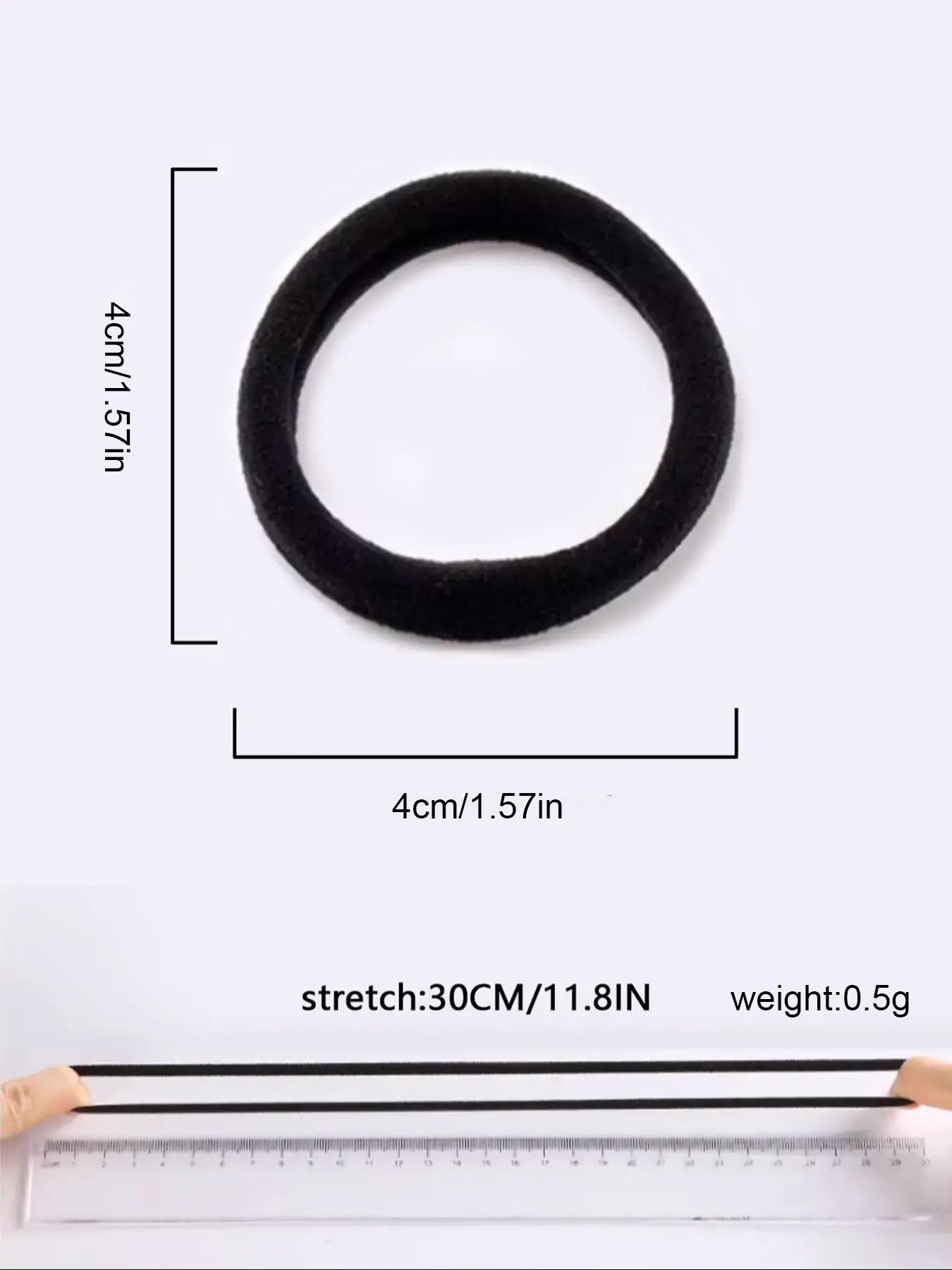Solid Color Hair Tie, High Elastic Hair Tie, Hair Rubber Bands, Hair Accessories for Women & Girls, Minimalist Headwear Suitable for Thick Hair