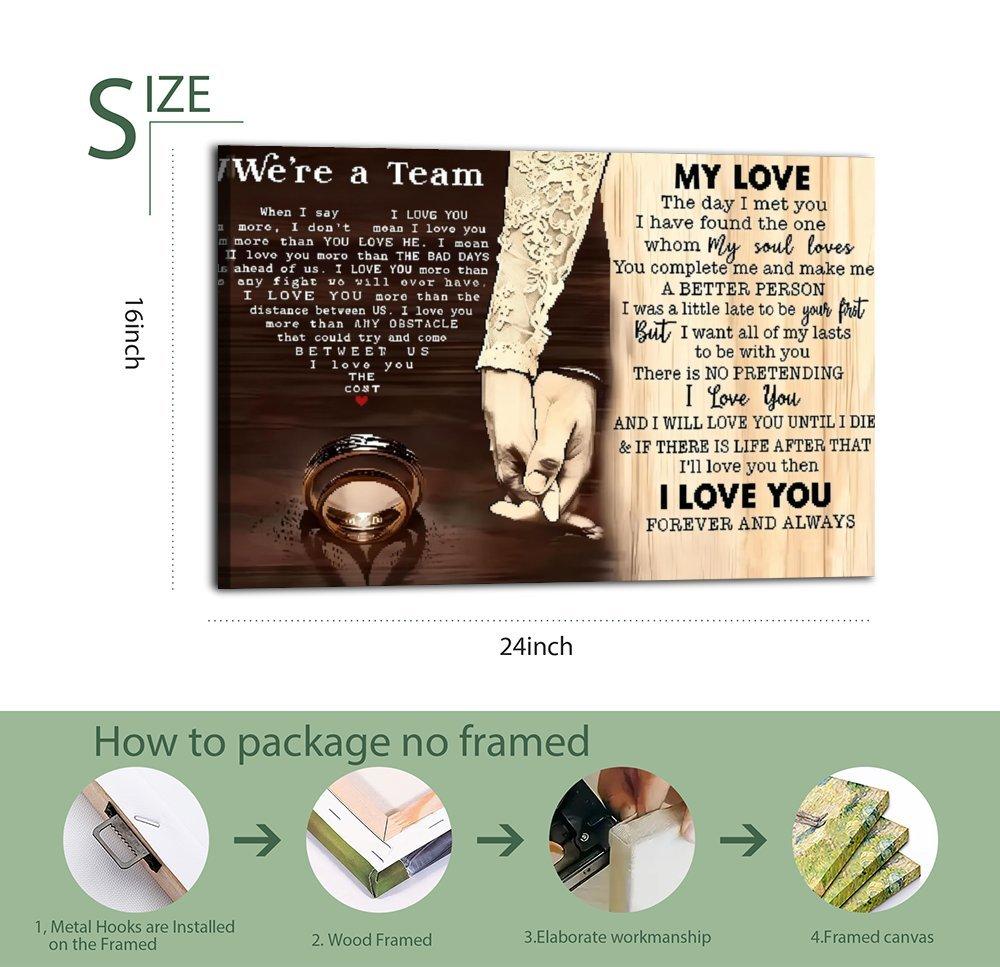 Love And Partnership couple Themed Aesthetic Room Poster Canvas Poster, Cute And Vibrant Poster for Bedroom, Dorm, Gaming Setup