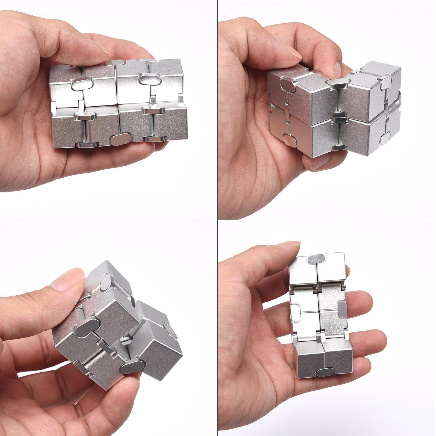 Infinite Cube Stress Relief Toy, Finger Fidget Tool, Pocket Size, Metal, Anxiety & Adhd Friendly, Durable Sensory Toy for Adults, Teens, Kids Infinite Cube Stress Relief Toy, Finger Fidget Tool, Pocket Size, Metal, Anxiety & Adhd Friendly, Durable Sensory Toy for Adults, Teens, Kids