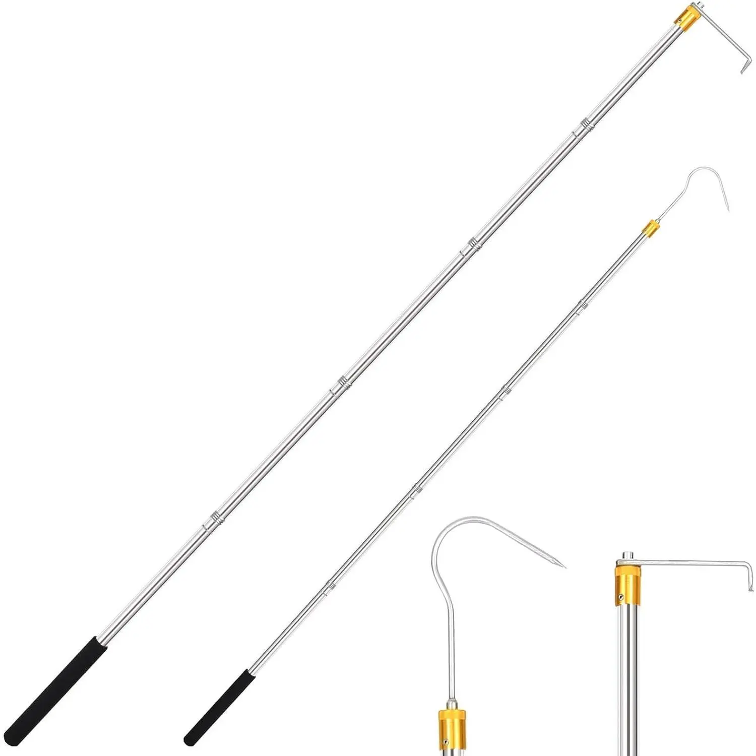 Cargo Grabber Reach Retriever Tool,30-75" Adjustable Extension Truck Stick