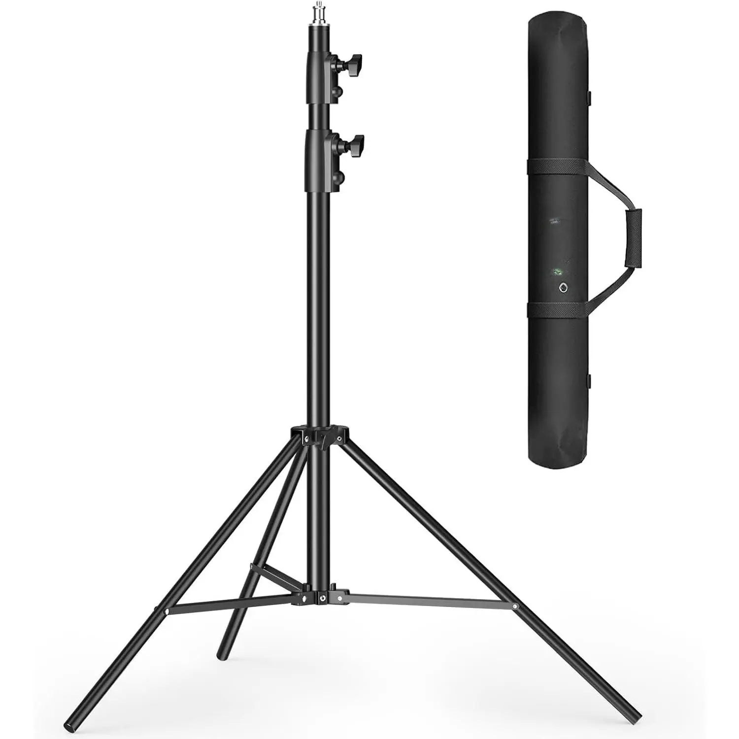 9.1ft Light Stand Photography, Air-Cushioned Heavy Duty Tripod Stand |  Photo Video Tripod Stand With 1/4” Screw for Softbox, Ring Light, Reflectors, Live Recording Max Load 10KG/22LBS