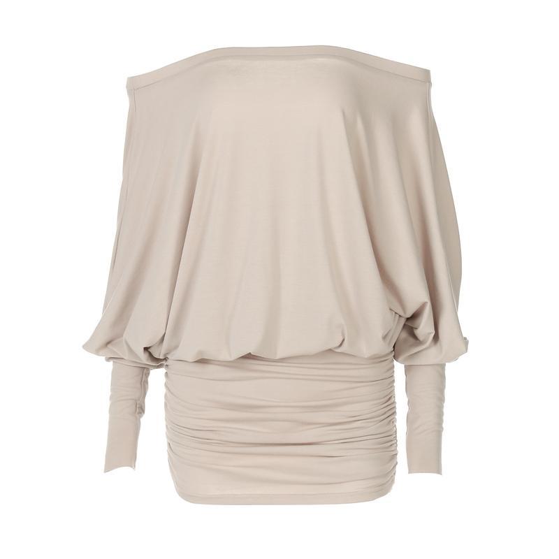 Women's Sheer Ruched Party Dress, Off-The-Shoulder Long Sleeve Women's Mini Dress for Spring & Fall Women's Sheer Ruched Party Dress, Off-The-Shoulder Long Sleeve Women's Mini Dress for Spring & Fall