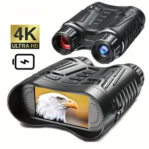 4K UHD 36MP Portable Binoculars, 8X Zoom Digital 300M Infrared Night Vision Binoculars for Hunting Camping, Outdoor Camping Hiking Equipment
