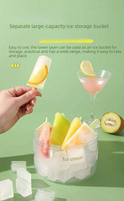 2PCS Food-grade popsicle mold with lid, suitable for home use, for making popsicles and frozen ice cubes. A handy tool for making your own ice cream.