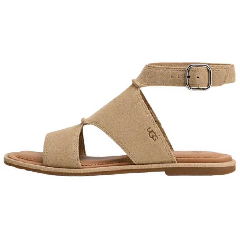 UGG Delray Leather Open Toe Vintage Slide Sandals 1167453-MDSD