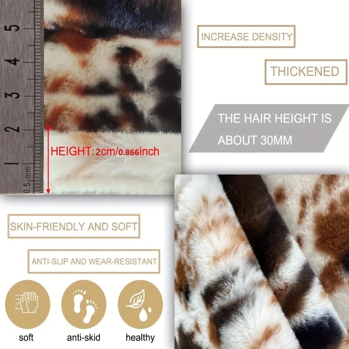 Cow Print Rug, Faux Cow Rug, 1 Count Non-slip Soft Plush Floor Mat, Decorative Carpet for Home Living Room Bedroom Hotel Dormitory