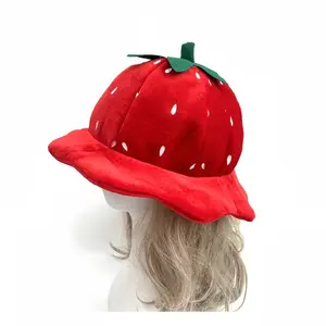 Explosive Strawberry Hat, Bright Colors, Cute and Fun, Perfect for Festivals, Parties, Christmas, New Year, Valentine's Day, Halloween