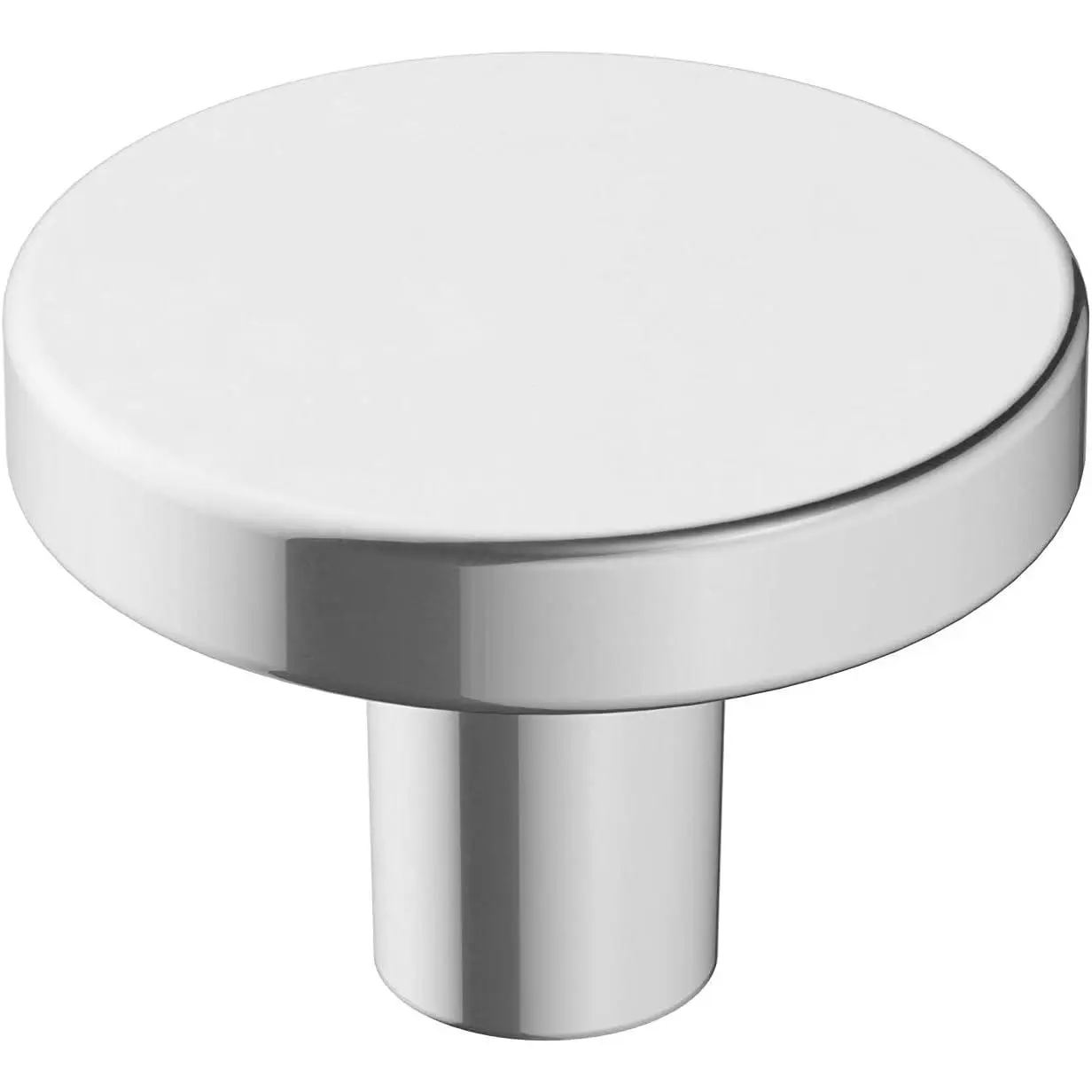 /8" Round Versa Polished Chrome Cabinet Knob | Durable Zinc drawer knob and cabinet hardware, ideal for kitchen cabinets, bathroom vanities, dressers, and furniture