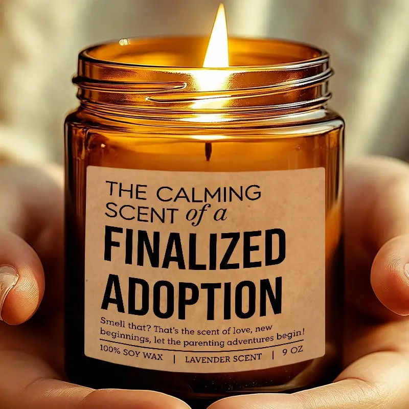 Calming Scent Adoption Candle, Soy Wax Candle, Adoption Gift, New Family Candle, Adoption Celebration Gift, New Beginning