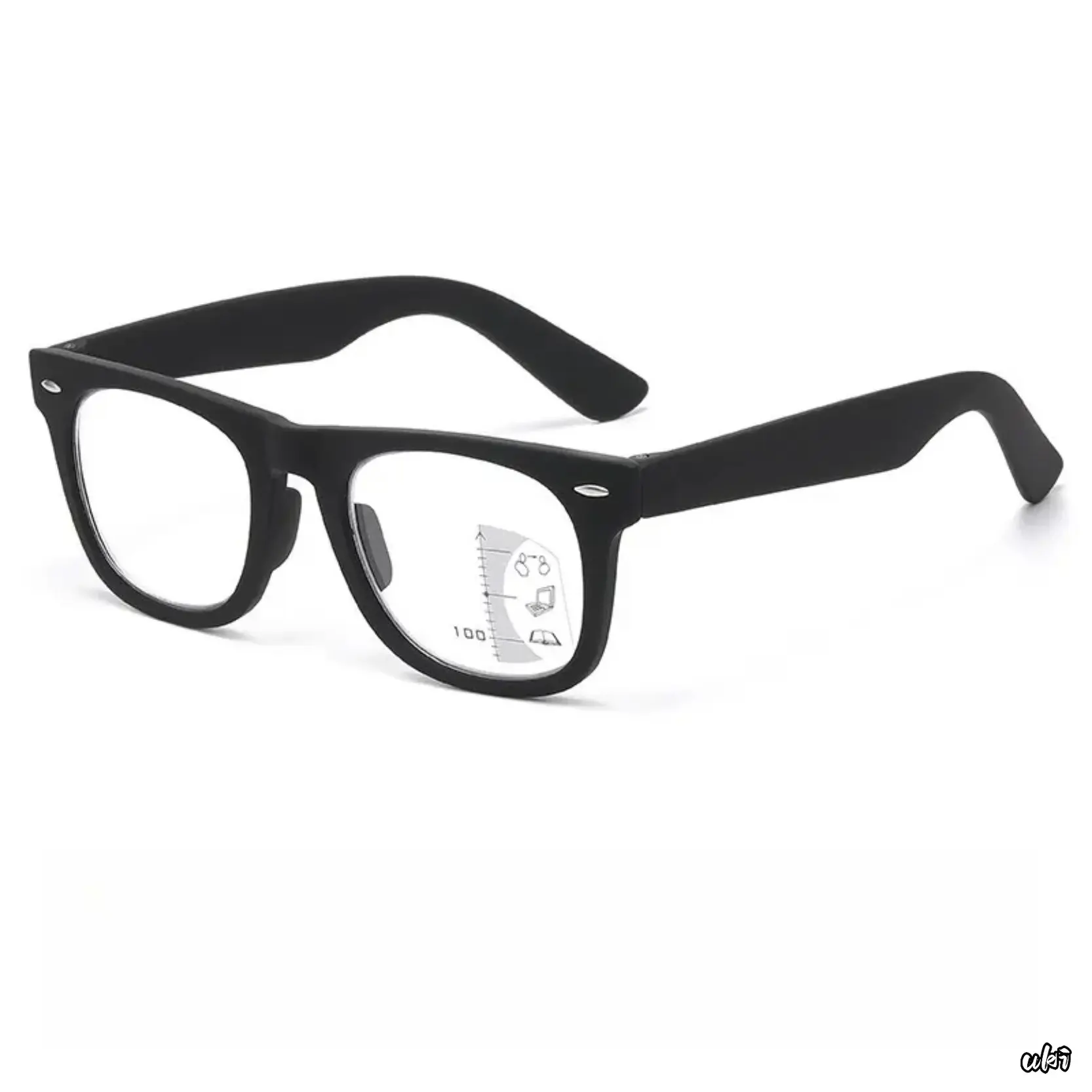 Multifocal Progressive Reading Glasses For Seniors, Anti Blue Light Photochromic Far-Near Dual-Purpose Presbyopia Eyewear, Lightweight Durable Frame Daily Outdoor Sports Eyeglasses Gift