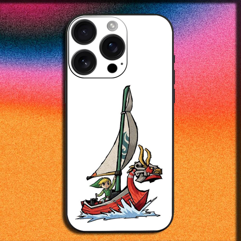 Game The Legend of Z-Zelda Phone Case for iPhone 17 16 15 14 13 12 11 Pro XS Max XR Plus SE Mini Soft Black Cover - Premium Trending