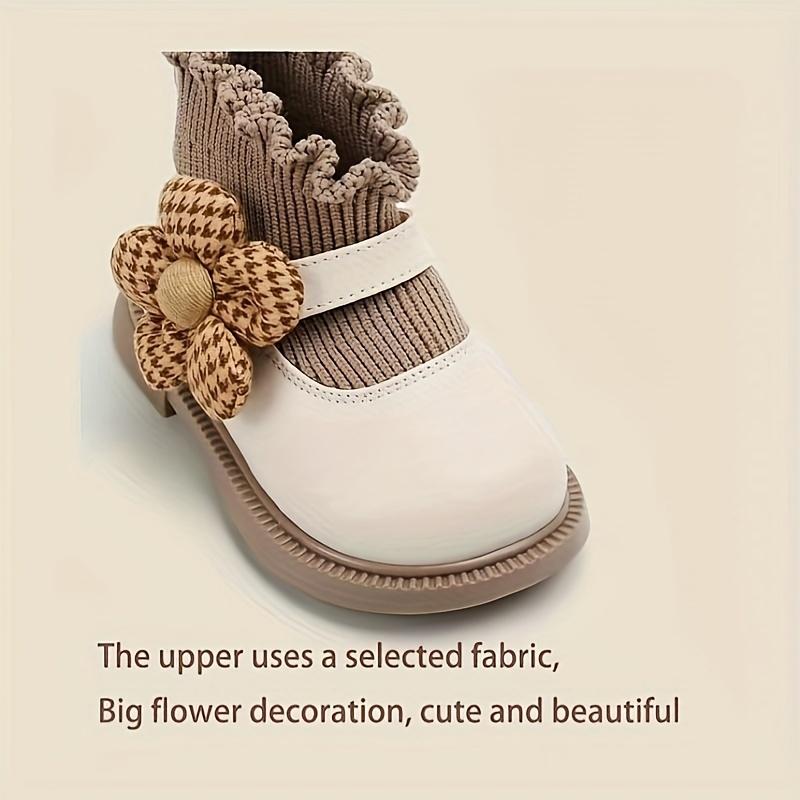 2026  [Toddler Walking Shoes] Girls' Shoes 1-2 Year Olds - Toddler Walking Shoes with Soft Soles - Baby Sock Shoes and Autumn - Princess Shoes - Sock Boots - Beautiful and Cute Four Seasons Baby Girl Ankle Boots