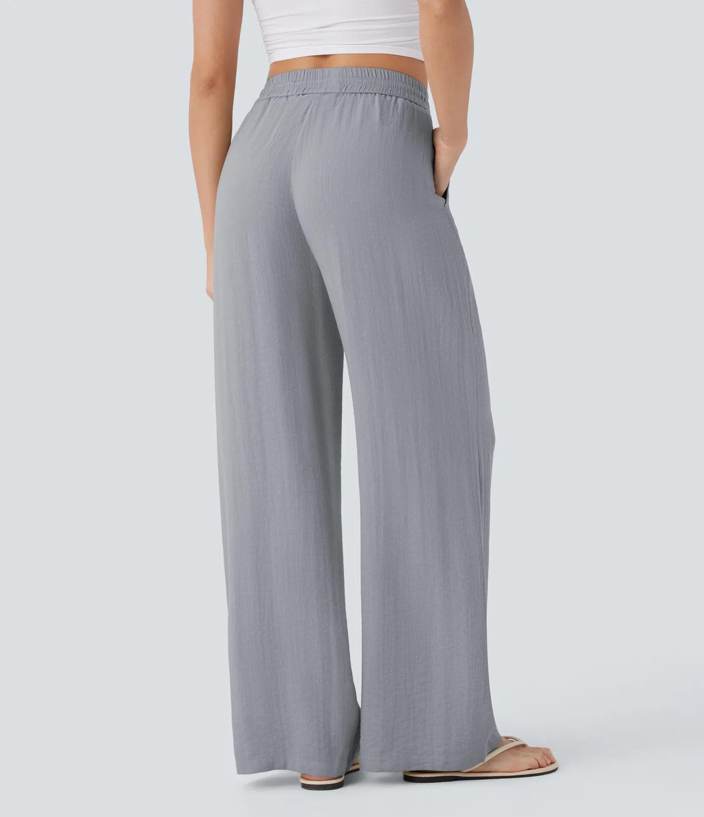 #halara#wide-leg pants#linen pants#highwaistedpants#casualtrousers#womensfashion#spring2026fashion#Travel Pants#everydayoutfit#pantswithpockets#flowypants#y2kfashion#athleisure