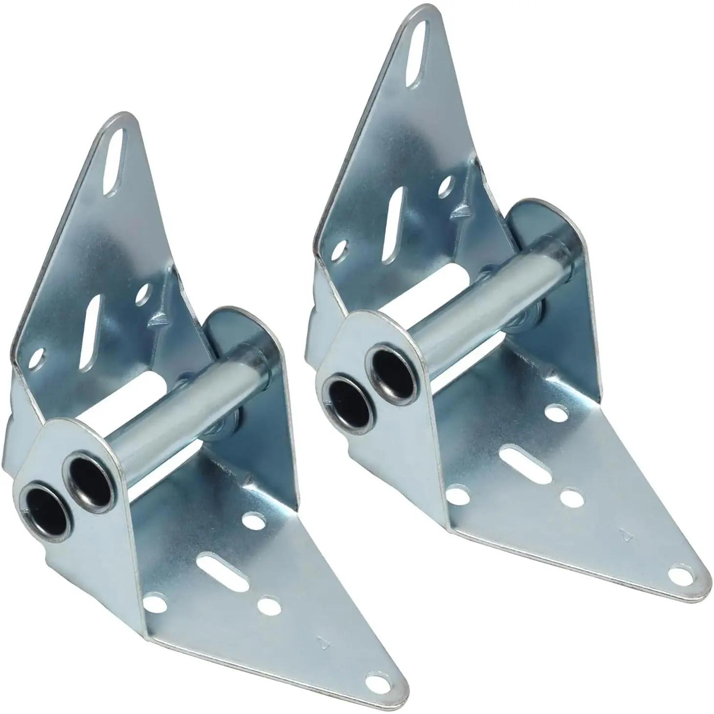2 count Heavy Duty #4 Garage Door Hinge, Galvanized Finish Hinges 14 Gauge Steel, Suitable Garage Door  for Residential/Light Commercial Garage Door