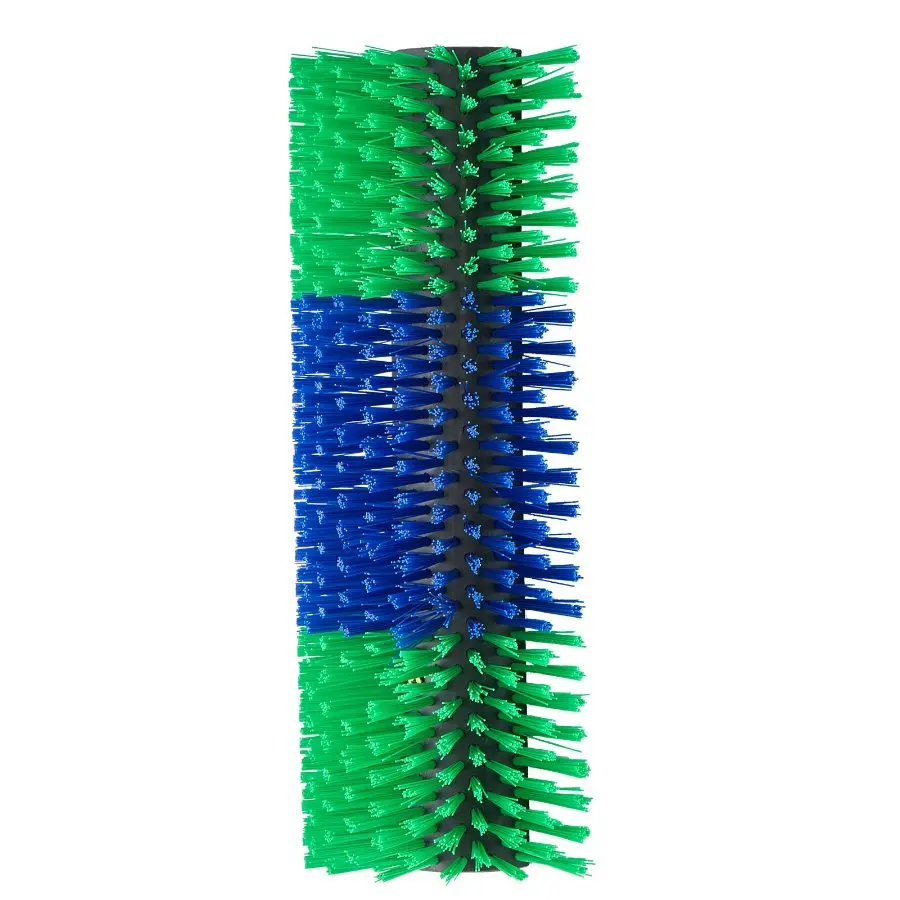 VEVOR Livestock Scratching Brush Post Mount, 1PC Brush + Screws (4 Screws Included), 16.9x7.5" Single Item for Back Itch Relief, Massage Grooming Tool for Horse, Cow, Green Blue