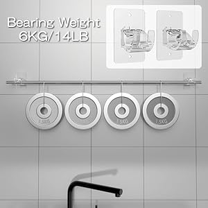 2PCS No Drill Curtain Brackets, Self-Adhesive Rods, Adjustable Curtain Hooks for Rods Under 1.57 Inch (Transparent)