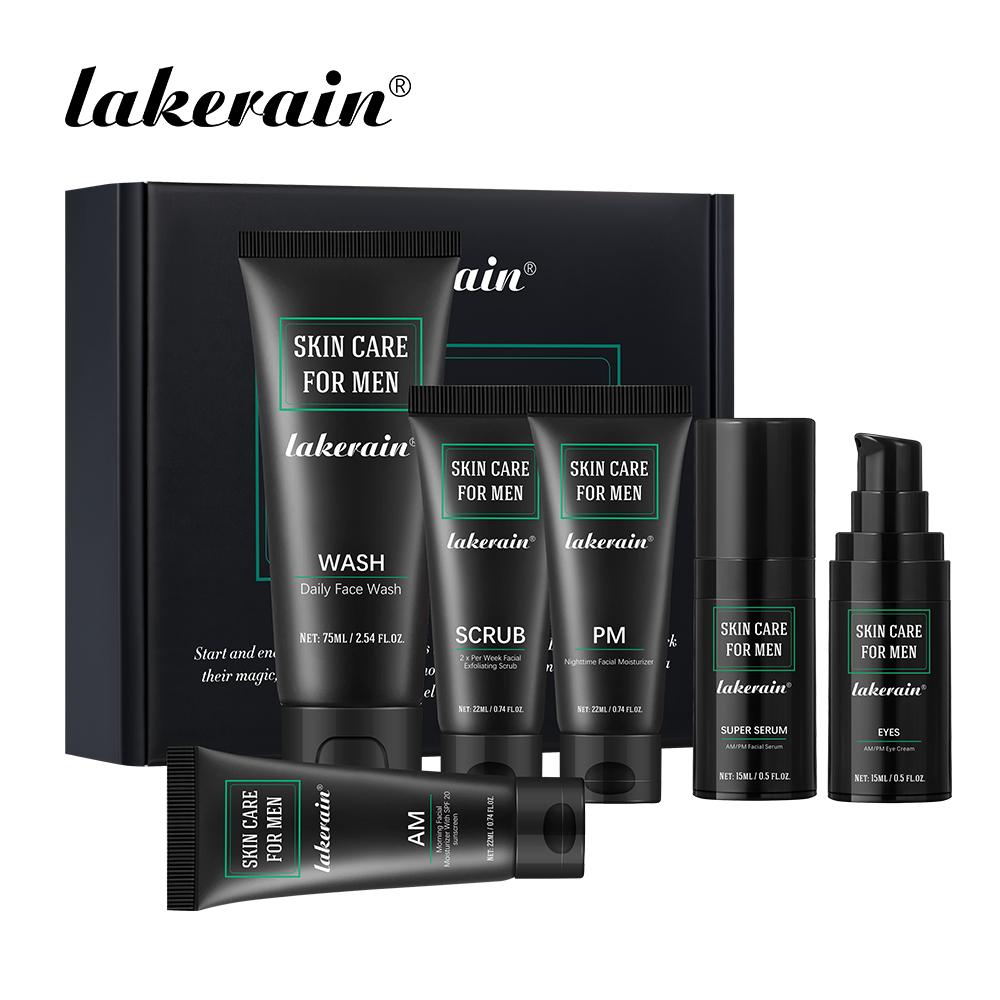 Men's Complete Skincare, 6PCS Set Oil Control, Hydration & Smoothing Kit | Mini Travel Size including Face Wash + Scrub + Day/Night Eye Serum + SPF Day Cream + Night Cream, Perfect for Business Travel & Daily Use, Moisturizing Men's Complete Skincare, 6PCS Set Oil Control, Hydration & Smoothing Kit | Mini Travel Size including Face Wash + Scrub + Day/Night Eye Serum + SPF Day Cream + Night Cream, Perfect for Business Travel & Daily Use, Moisturizing