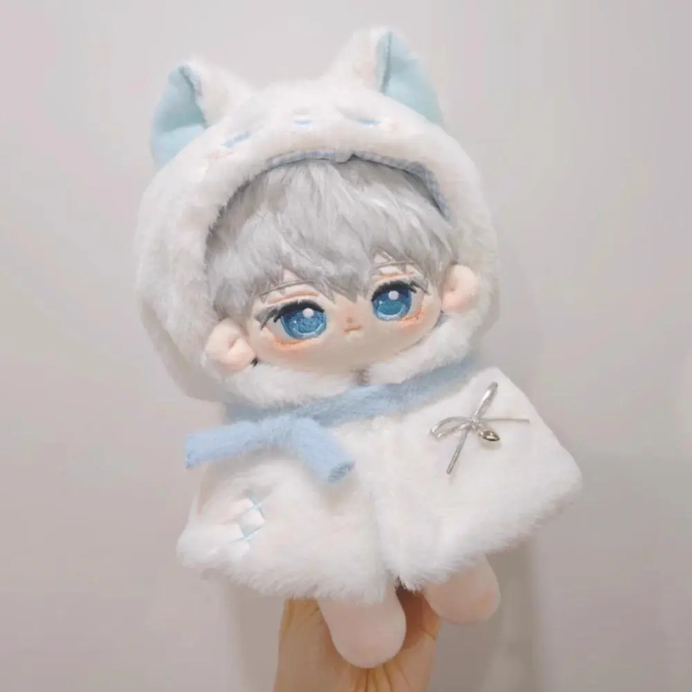 Plush Cloak 10cm Cotton Doll Clothes Suit Cute 20cm Doll Clothes Outfit Dress Up Blue Doll Clothes Set 10/20cm Cotton Doll