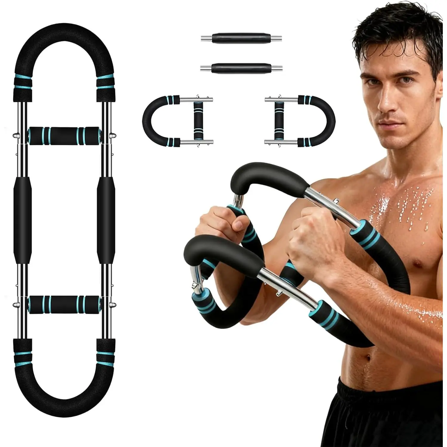 Twister Arm Trainer 40-90Lbs Adjustable Portable Chest Workout Equipment  Men & Women, Upper Body Strength Training, earm Exerciser, Detachable ness Equipment  Home Workout