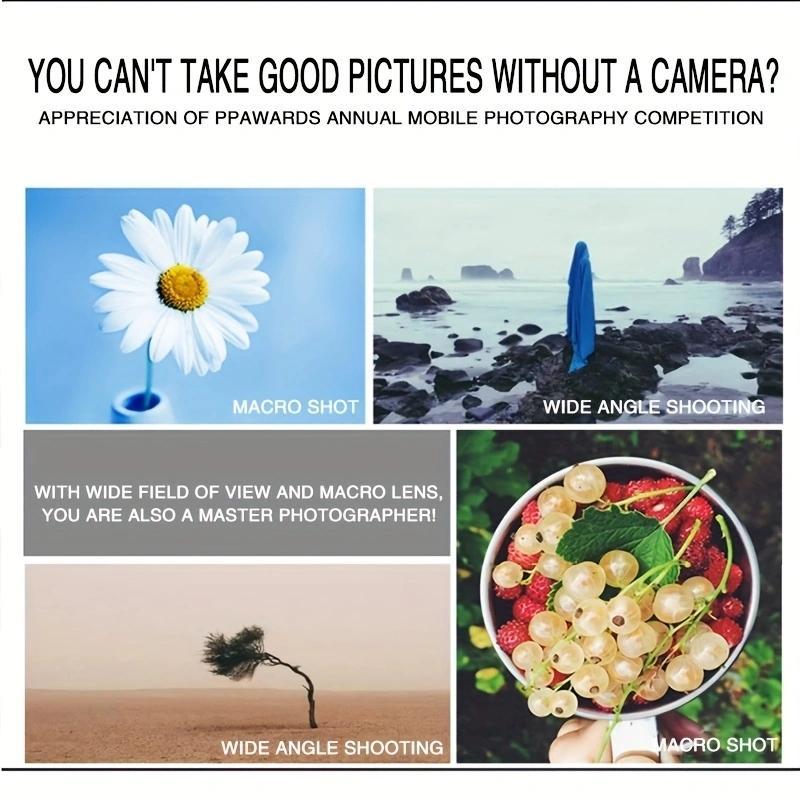 Universal Clip Lens Set, Professional 3 In 1 Mobile Phone Camera Lens, Portable Wide Angle & Fisheye & Macro Lens, Lens Kit for Mobile Phone, Cell Phone Accessories, Phone Lens Filter