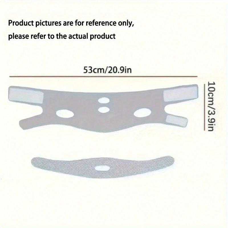 Breathable Seamless V-Shaped Mask 2 Pieces Dark Gray Adjustable Reusable Facial Beauty Tool for Women Men Universal Fit Skin Repair