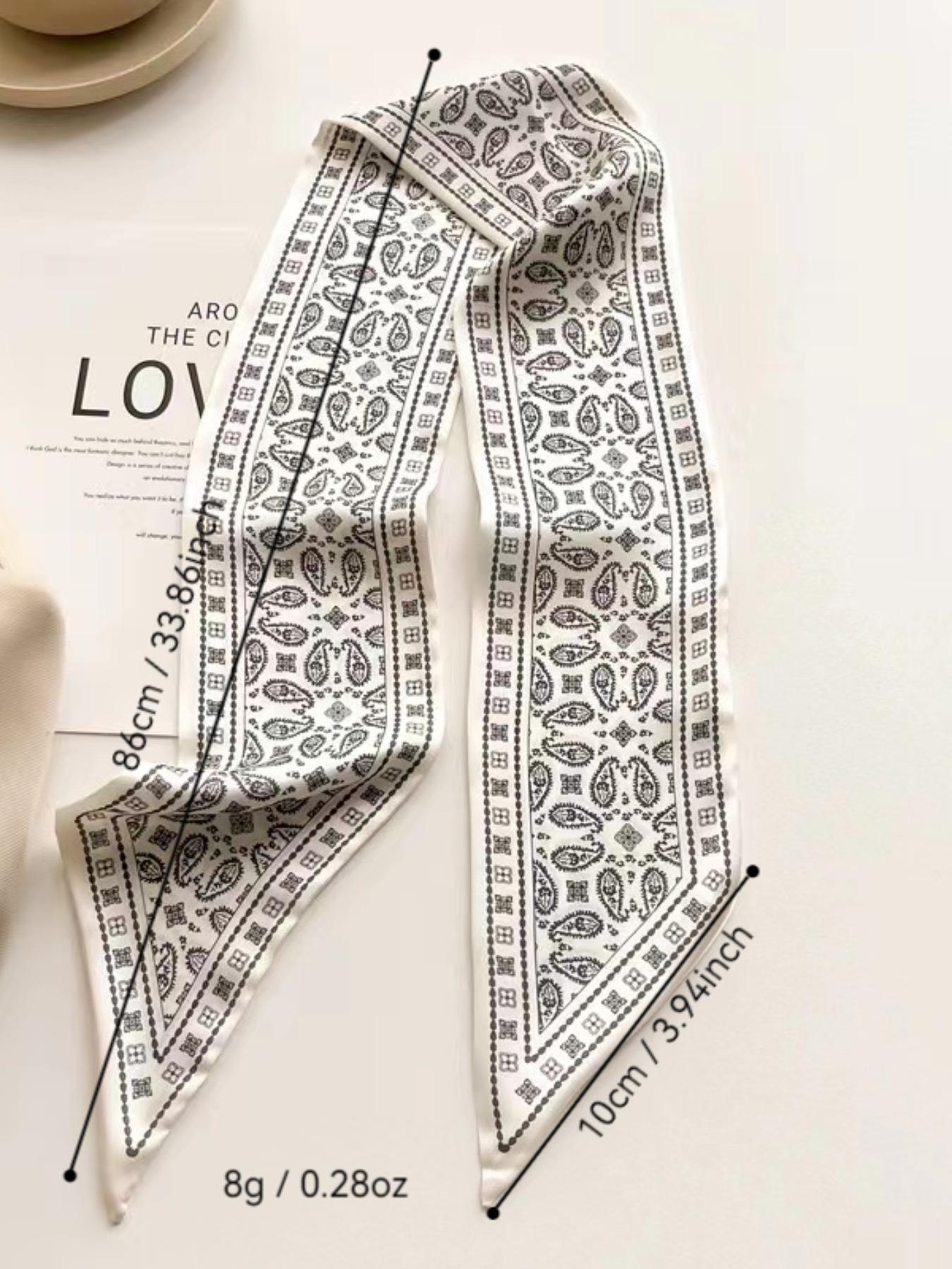 Women's Boho Style All Over Printed Long Scarf (4counts), Vintage Trendy Soft Comfortable Shawl Wrap, Fashionable Scarf for All Season