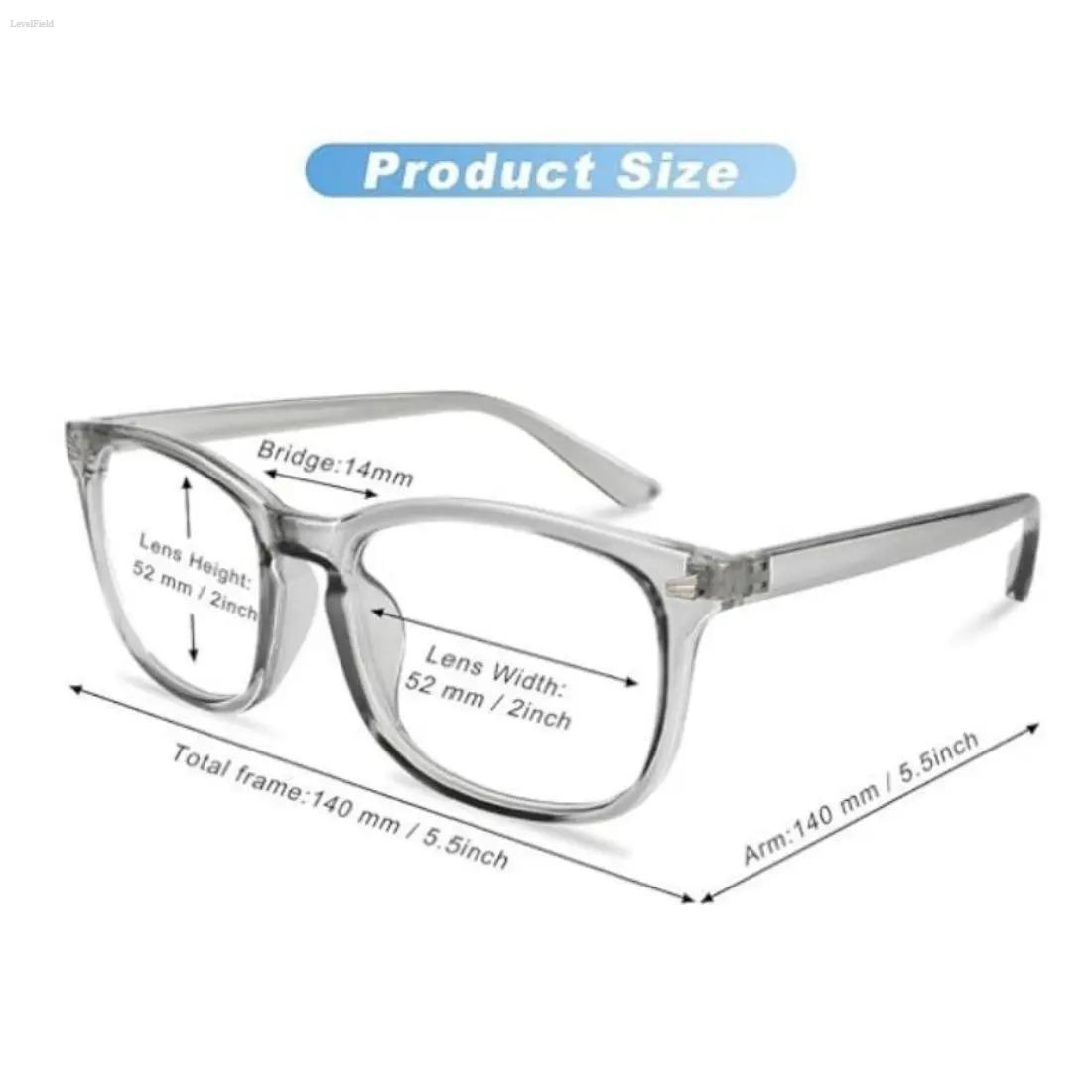 Blue Light Blocking Glasses for Men & Women Anti-Blue Light Computer Glasses with UV Protection Clear Lens Reduce Eye Strain Headaches Lightweight Frame for Gaming Office Study Screen Use