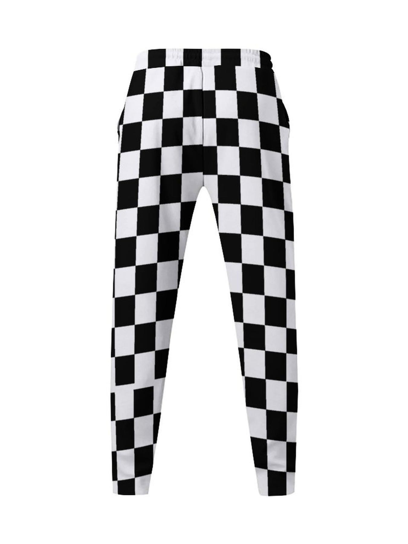 Men's All Over Print Drawstring Waist Pants, Regular Fit Casual Comfy Pocket Straight Leg Trousers for Daily Wear, Men's Bottoms for All Seasons
