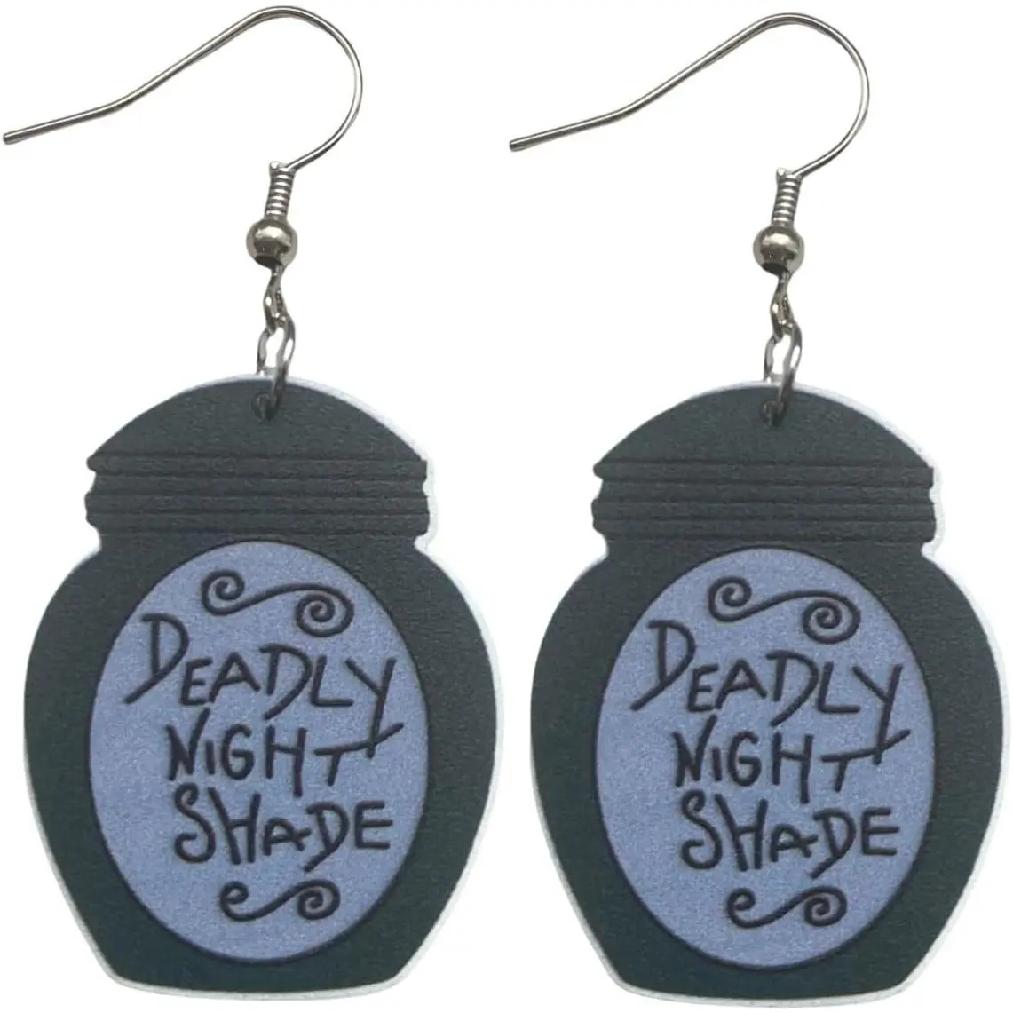 Cute Halloween Nightmare Urn Earrings. Sally Style Costume Earrings -  Bottle Design