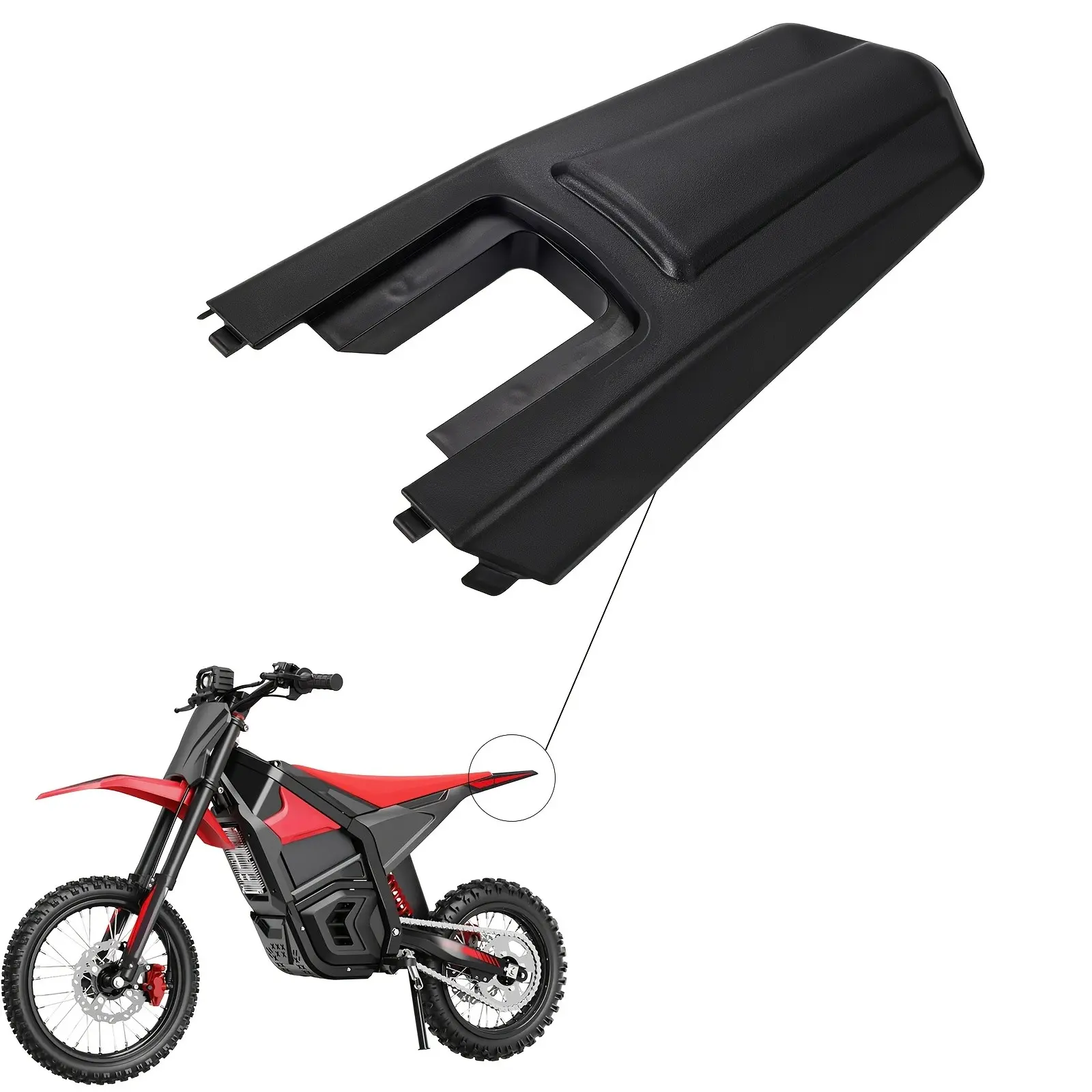 Electric Dirt Bike Rear Fender Mudguard Protector for Yozma In10, Durable Design, Perfect Fit, Essential Accessory for Off-Road Riding, Automotive Replacement
