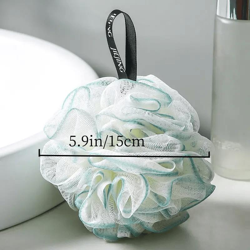 1/3pcs Gradient Color Bath Balls, Dual-Use Foaming Exfoliating Washcloth, Lace-Edged Bath Flower Ball with Rich, Long-Lasting Lather, Hangable, Comfortable and Soft Foaming Mesh Bath Accessory for Showering