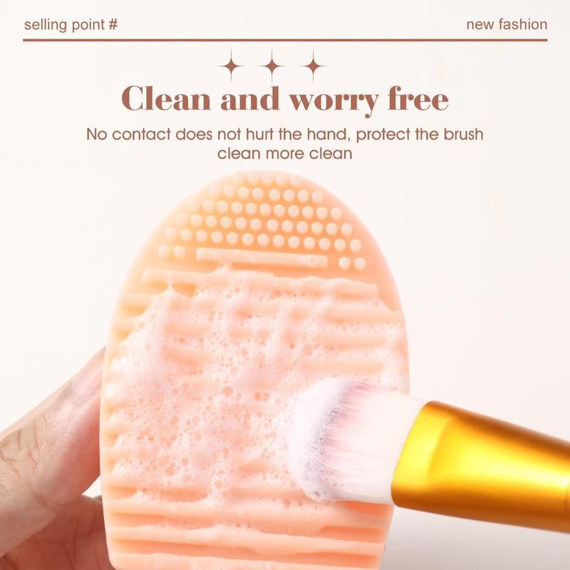 Summer Makeup Tool Set, 18pcs/set Sponge & Mini Powder Puffs & Triangular Puff & Cleaning Mat & Brush & Headband & Wristband & Face Puff, Cruel Summer, Makeup Products, Christmas, Christmas Gift