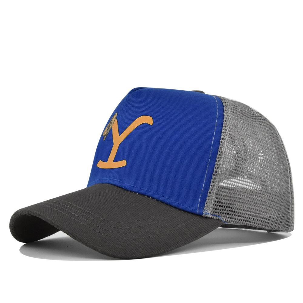 Cross-border Yellowstone baseball cap, silk-printed Yellowstone mesh cap, printed duckbill cap, unisex washable breathable sun hat