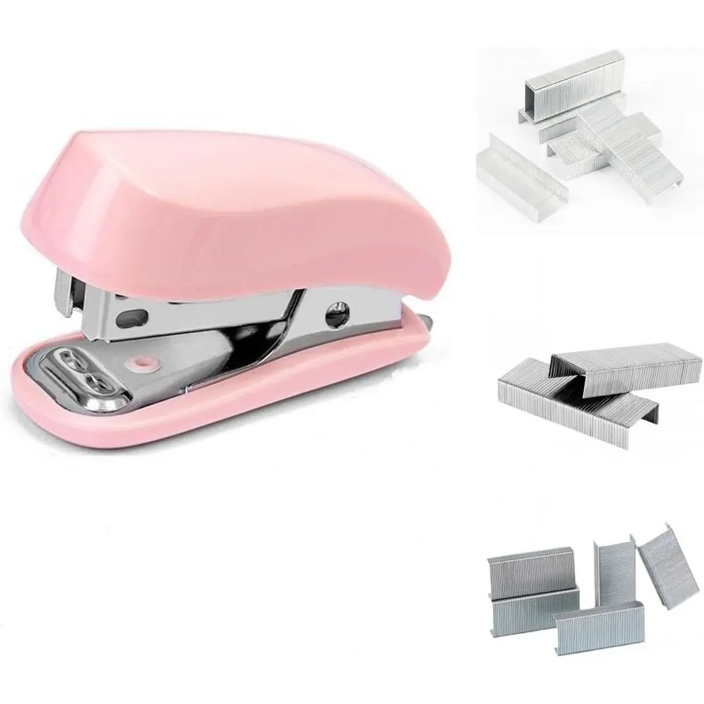 Color Mini Stapler with ,Small Cute Stapler for Desk, for Student or Office Use ()