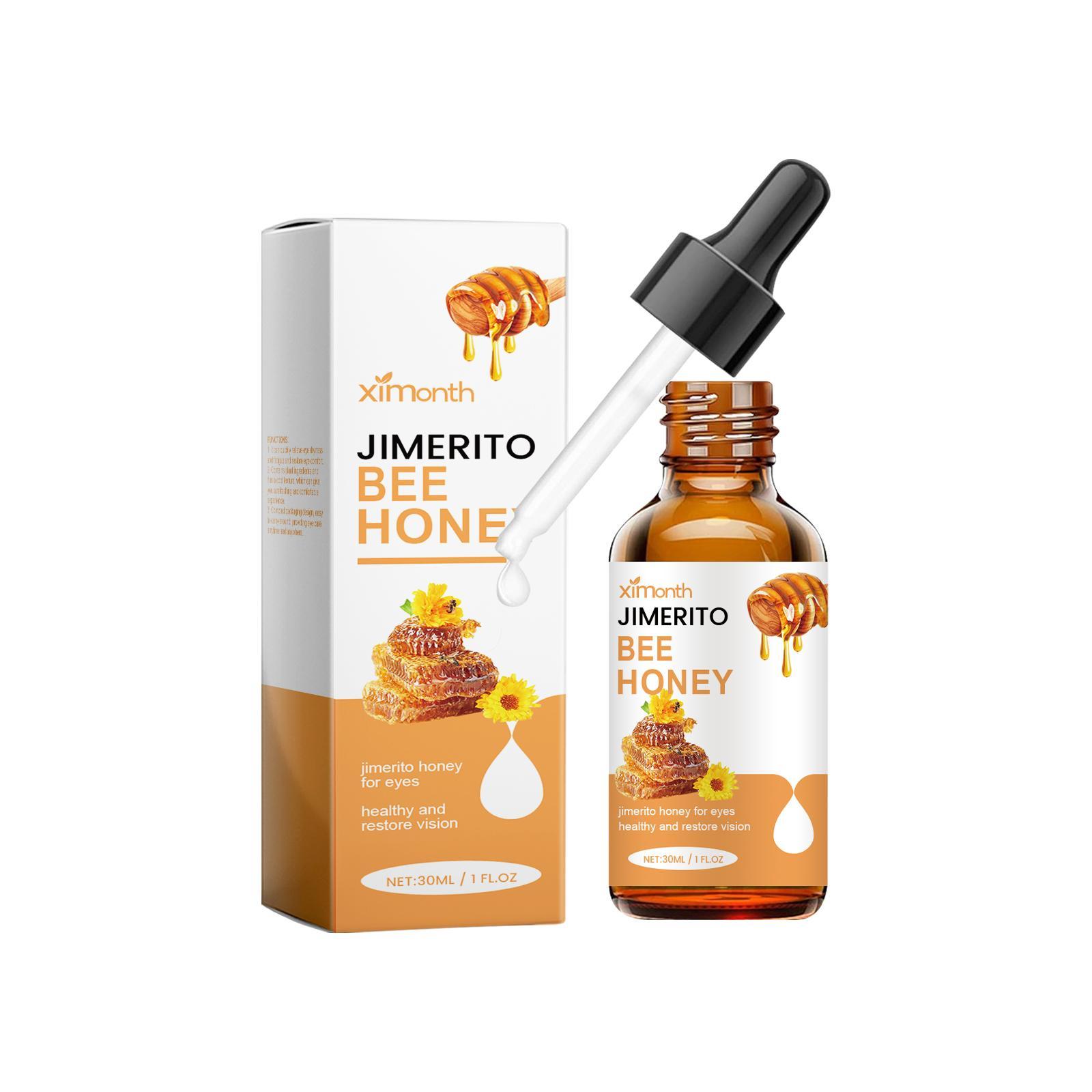 Jimerito Honey for Eyes, Jimerito Honey Eye Drops, Natural Ingredients, Moisturizes & Refreshes Eyes, Daily Eye Care Drops 1 oz