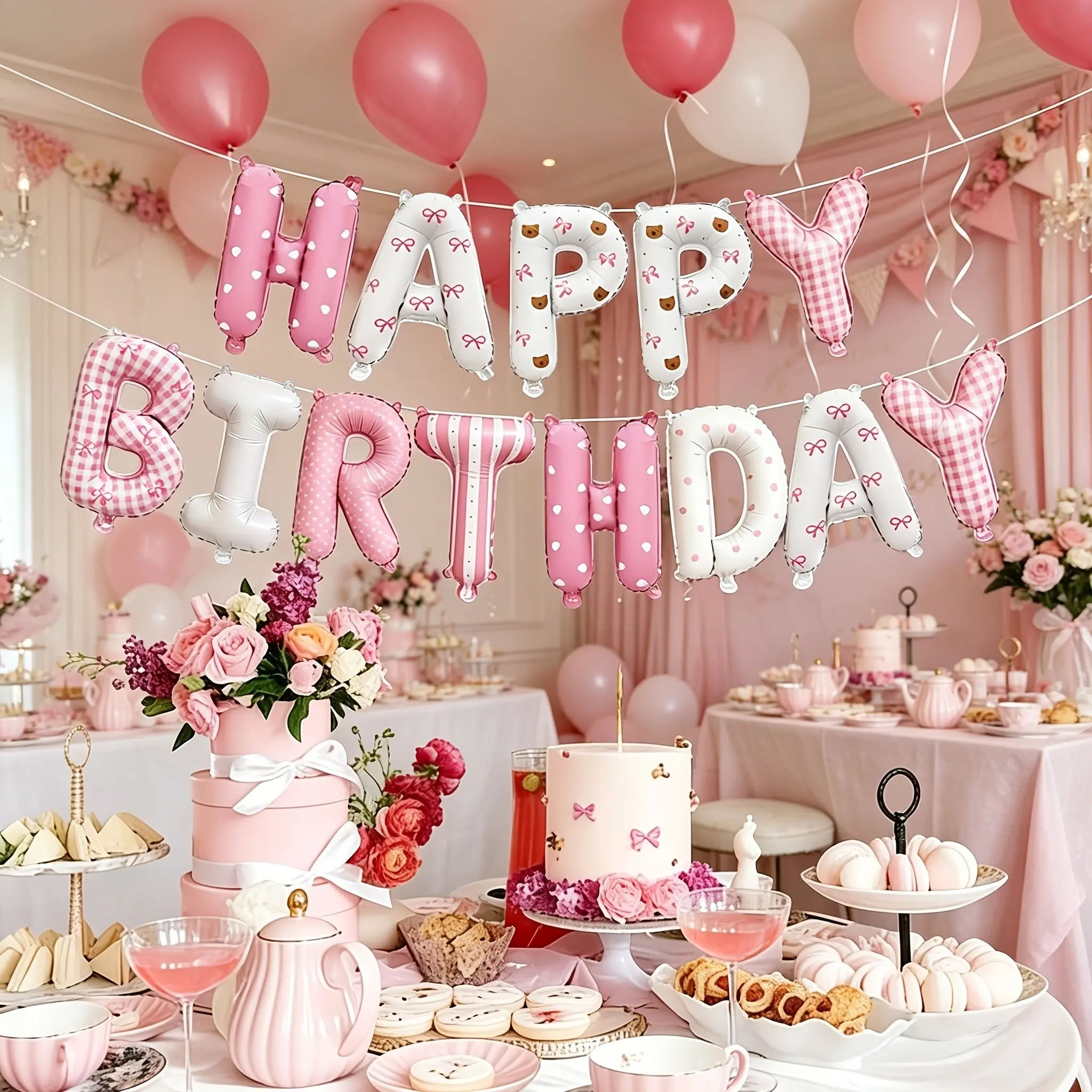13-Piece Birthday Balloon Set for Girls and Boys, Kid Birthday Party Balloon, Perfect Party Balloons Decorations, Fun and Festive Design, Ideal for Birthdays and Celebrations