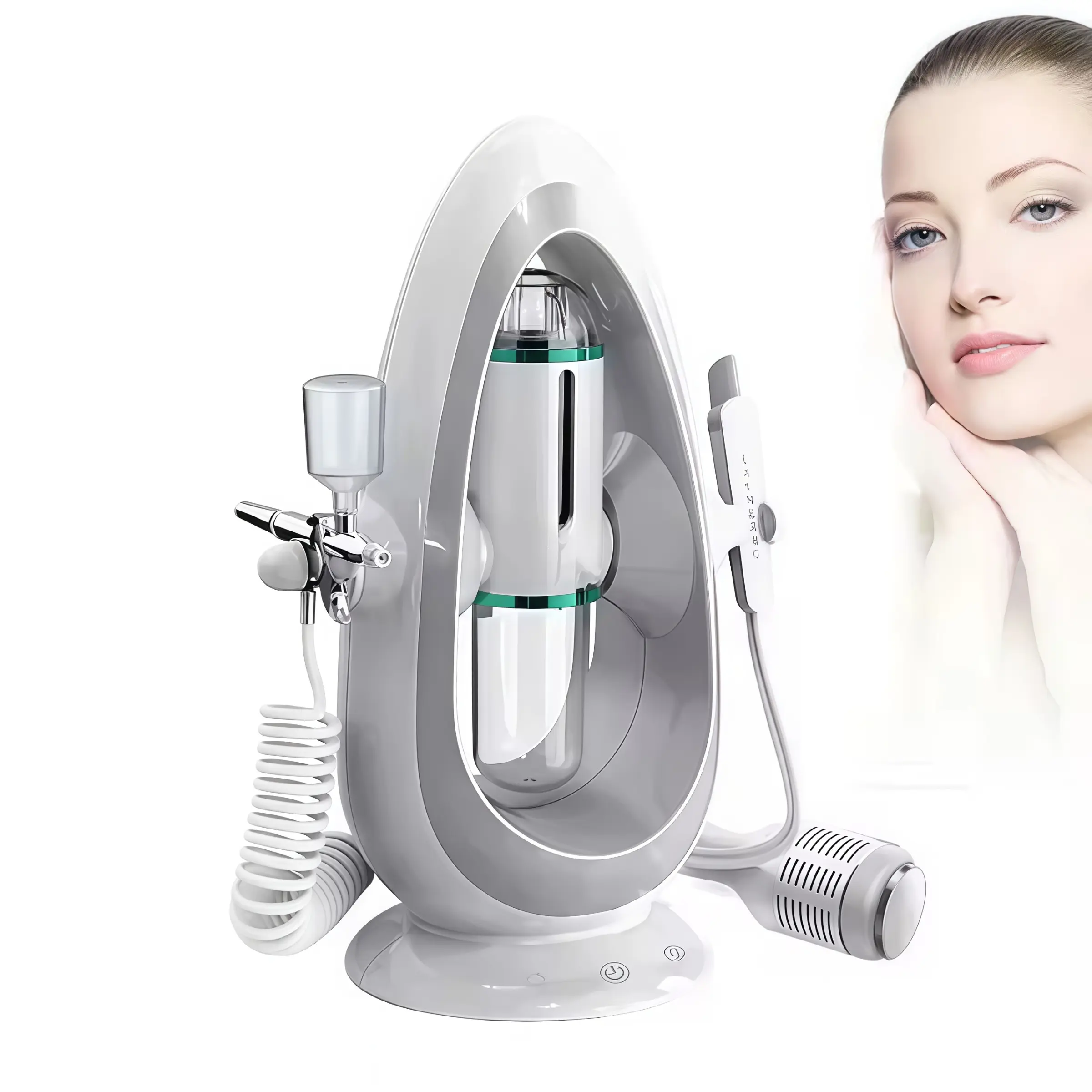 Multi-Functional 3-In-1 Beauty Device, Face Cleaning, Blackhead Removal, Facial Care, Hydration, Oxygen Injection, Pore Care, Home Use