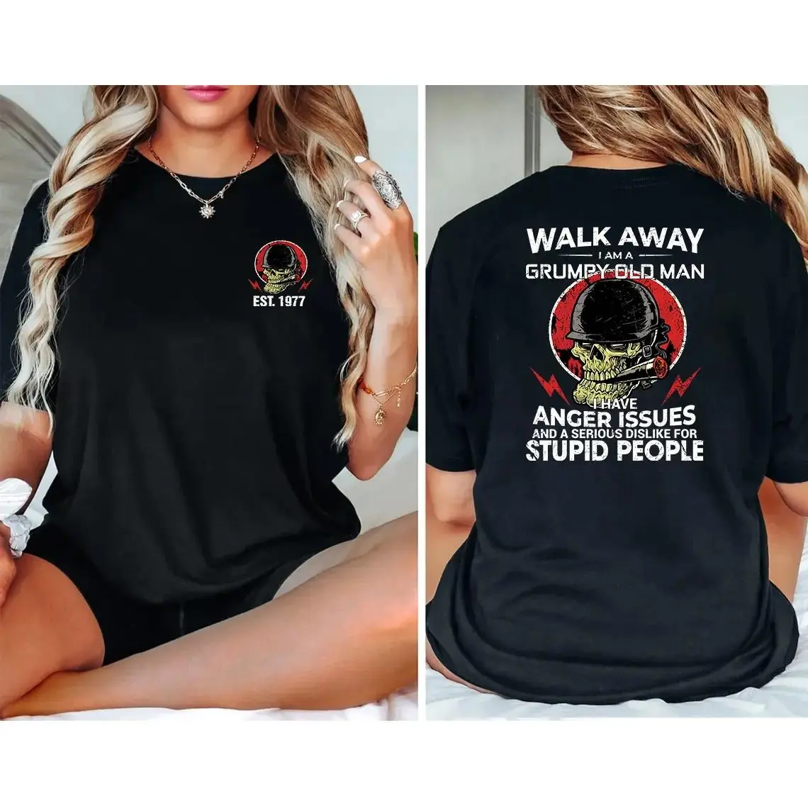 [Generation Studio] Personalized Year 1965-1980 I Am Grumpy Old Man Generation X T-Shirt, Gen X Walk Away Shirt, Generation X Shirt, Full Colors, Full Sizes, For Men, For Women