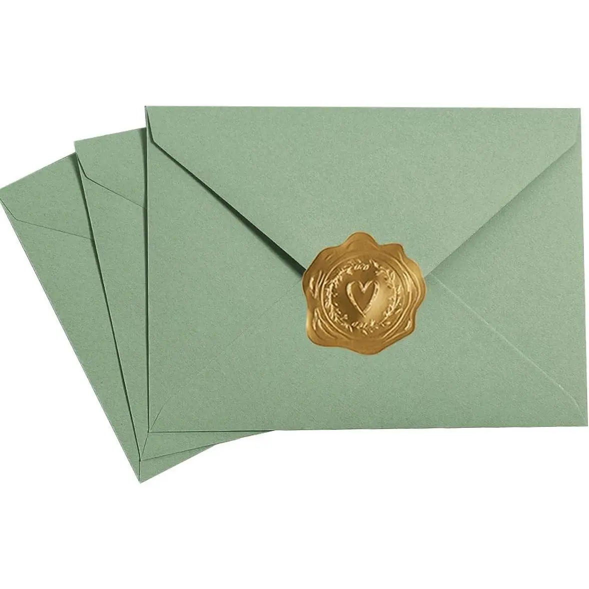 50 Pcs Sage Green A6 Envelopes for 4x6 Cards, 6 1/2 x 4 3/4 Inches, Greeting Cards, Wedding Invitations, Birthday Party Invitations