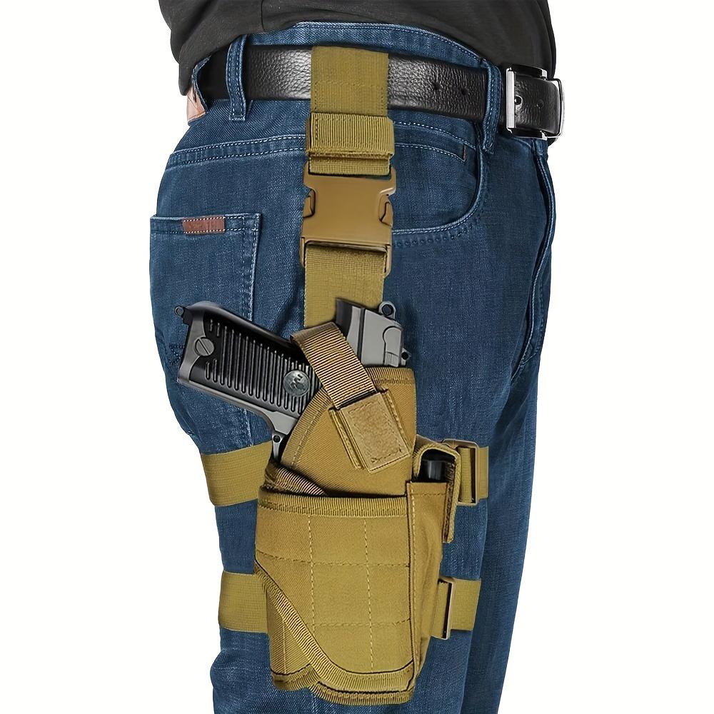 Leg holster; Adjustable right thigh holster with magazine pouch Tactical Equipment